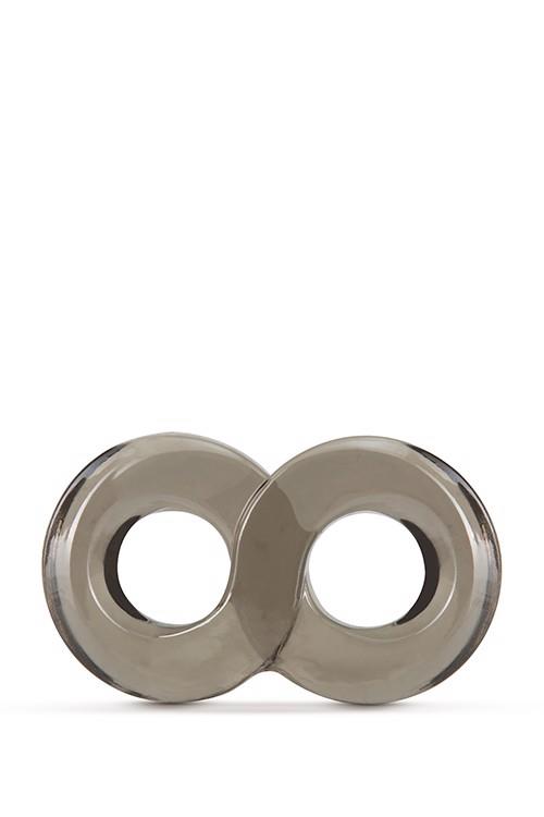 Inel pentru penis Stay Hard cu curea pentru testicule Blush, TPE negru