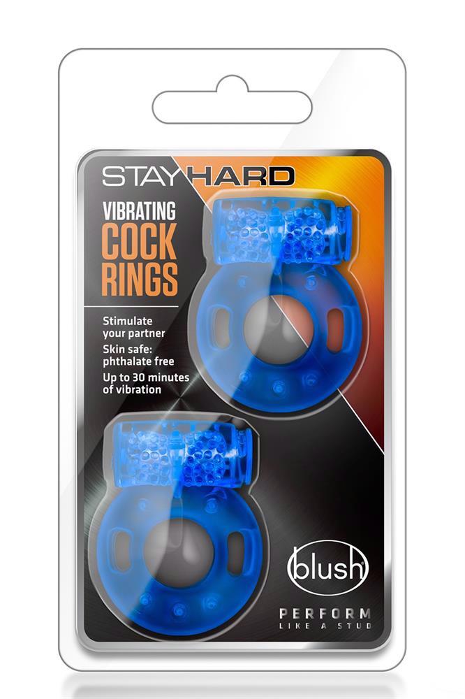 Inel vibrant Blush Stay Hard, pachet de 2