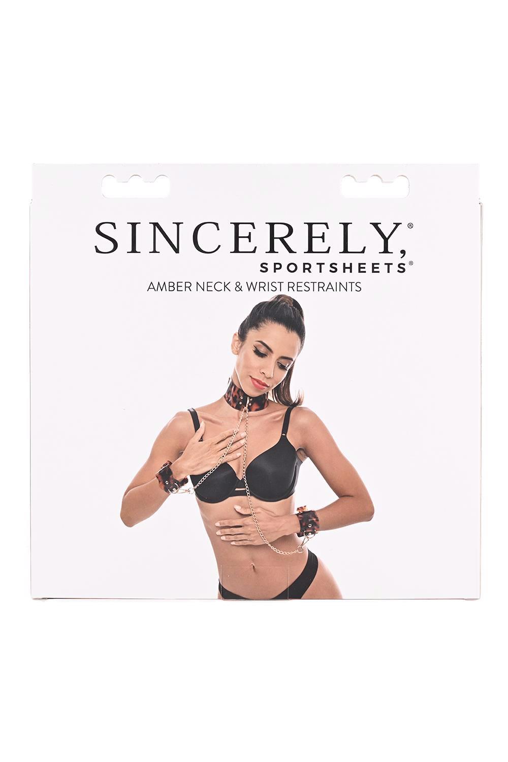Cravate sportsheets Amber pentru gât și încheieturi