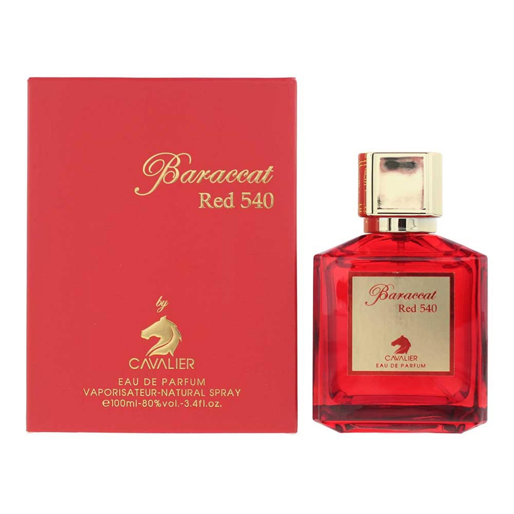 Cavalier, Baraccat Red 540, Apă de parfum, Unisex, 100 ml