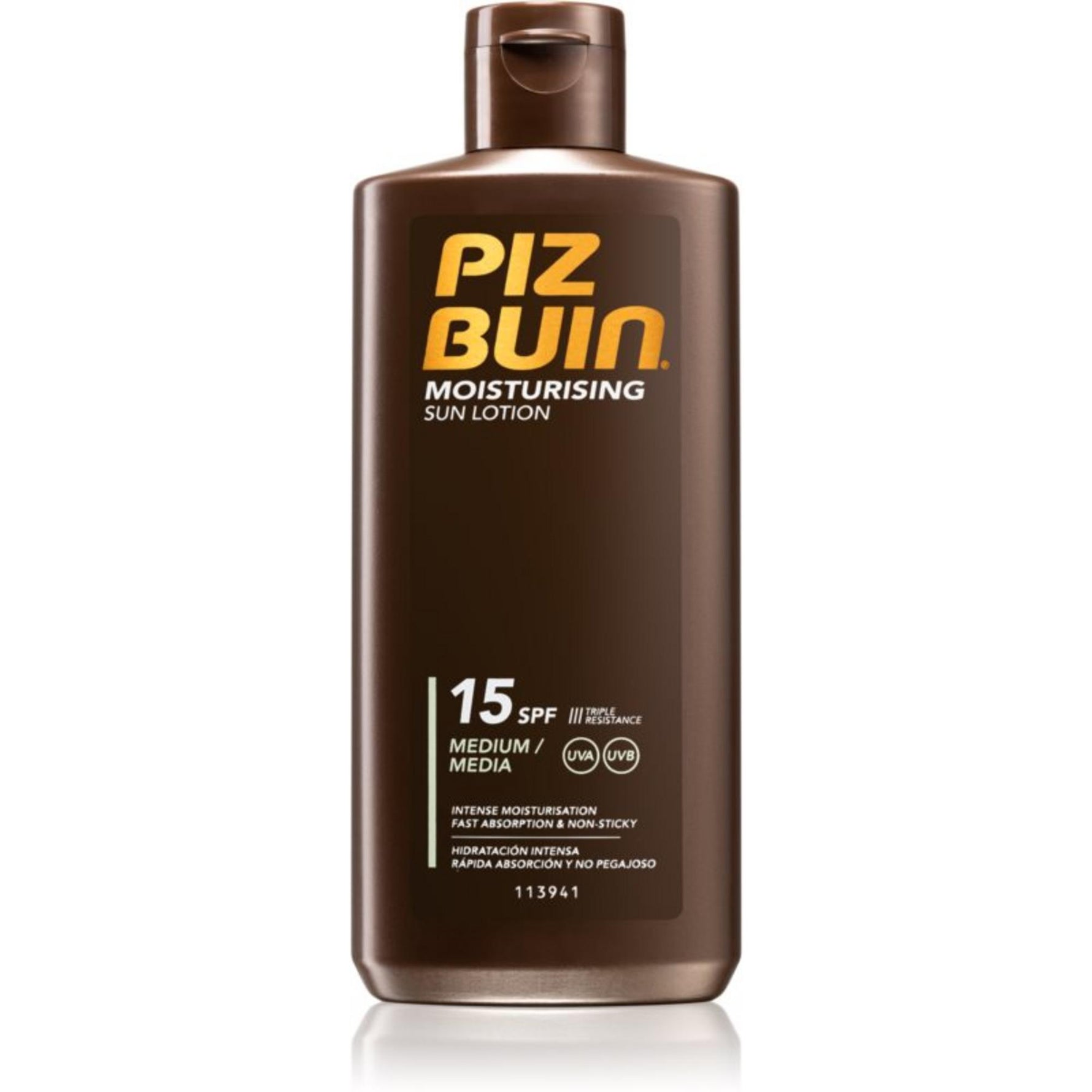 Piz Buin, Moisturizing, Protecție solară, Loțiune de protecție solară, SPF 15, UVA/UVB protection, 200 ml
