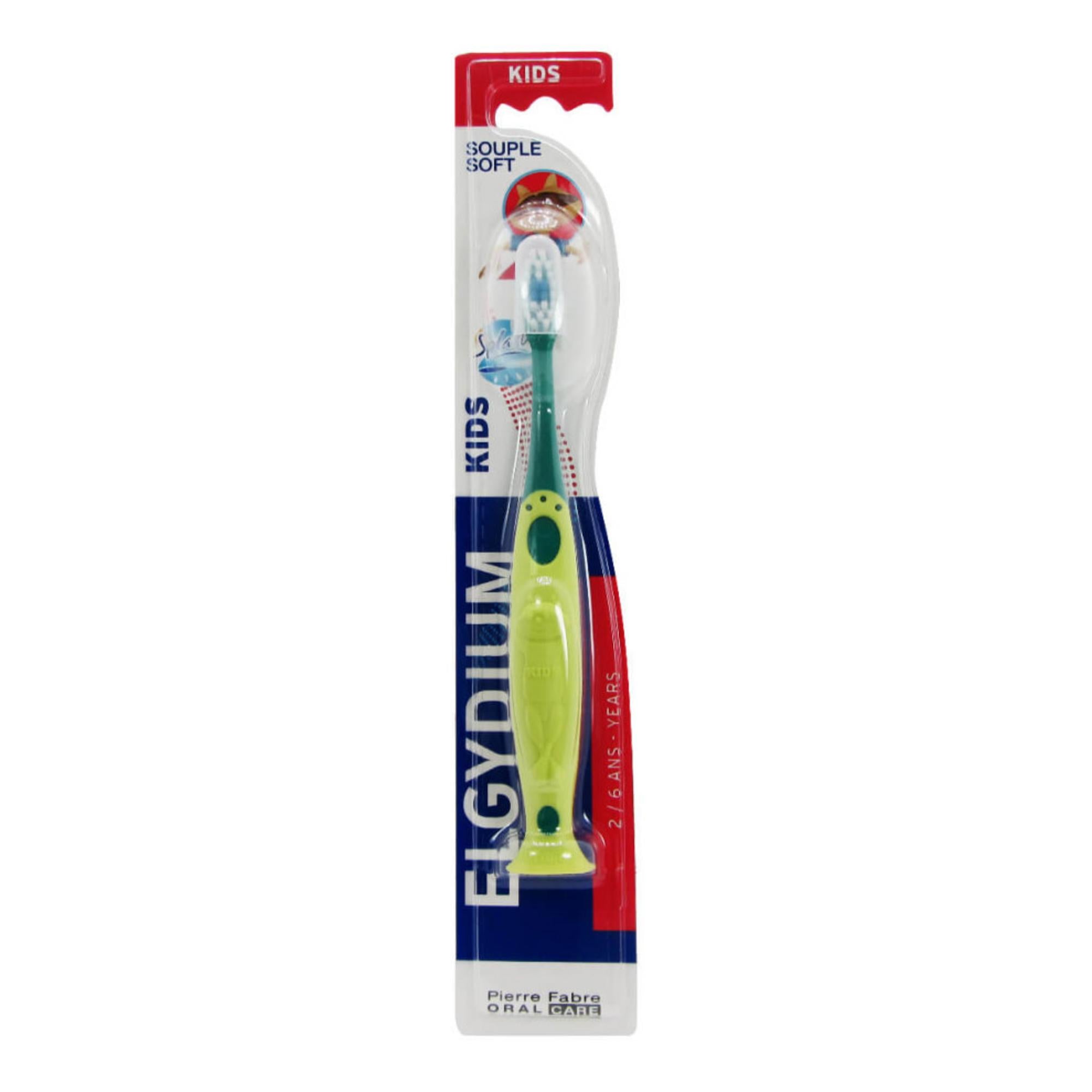 Elgydium, Kids Shark, Periuță de dinți, Verde