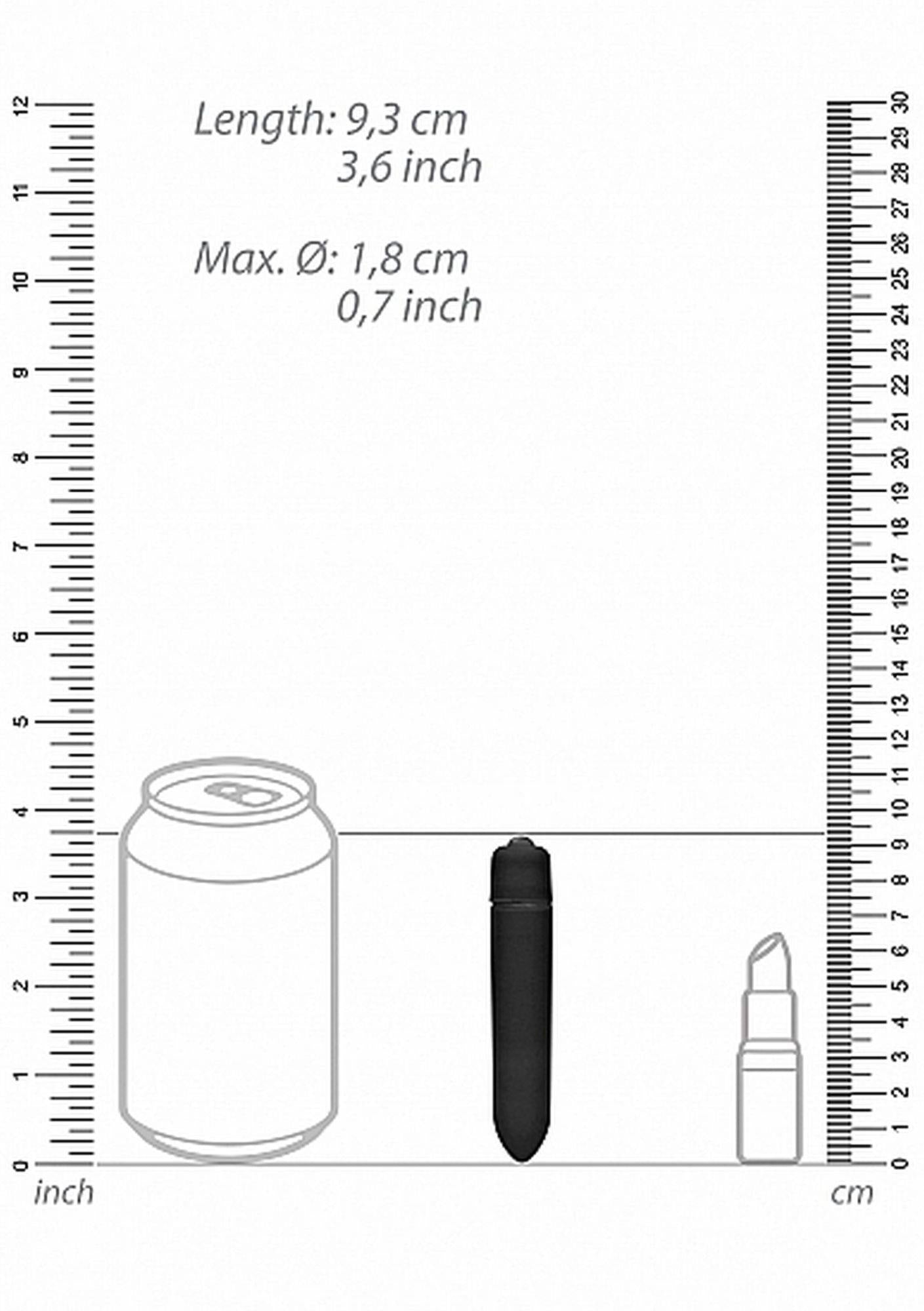 Vibrator Bullet cu o singură viteză Be Good Tonight, negru, 9 cm