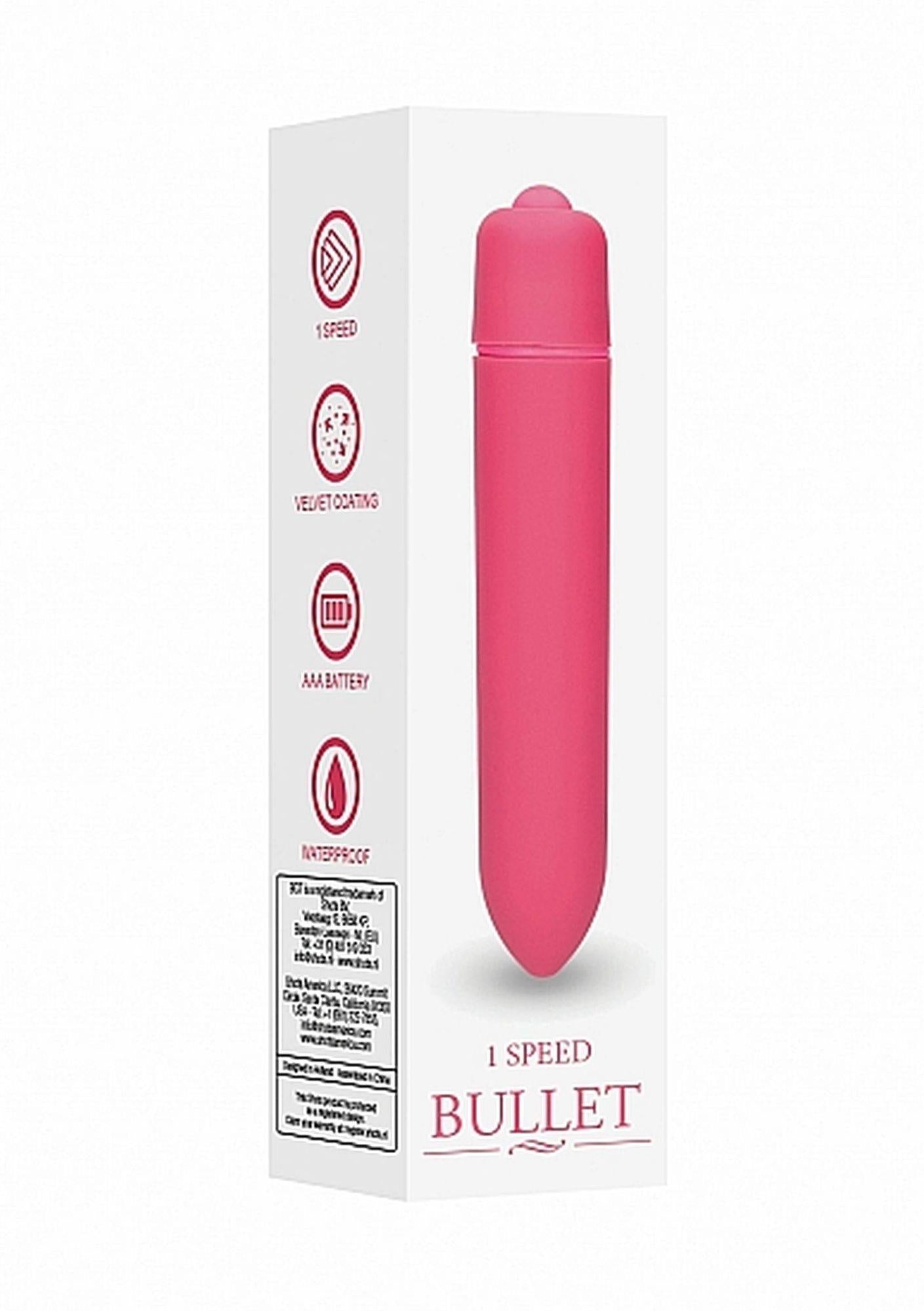 Vibrator Bullet cu o singură viteză Be Good Tonight, roz, 9 cm
