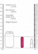 Vibrator Mini Bullet Be Good Tonight Pink, USB, 10 Moduri