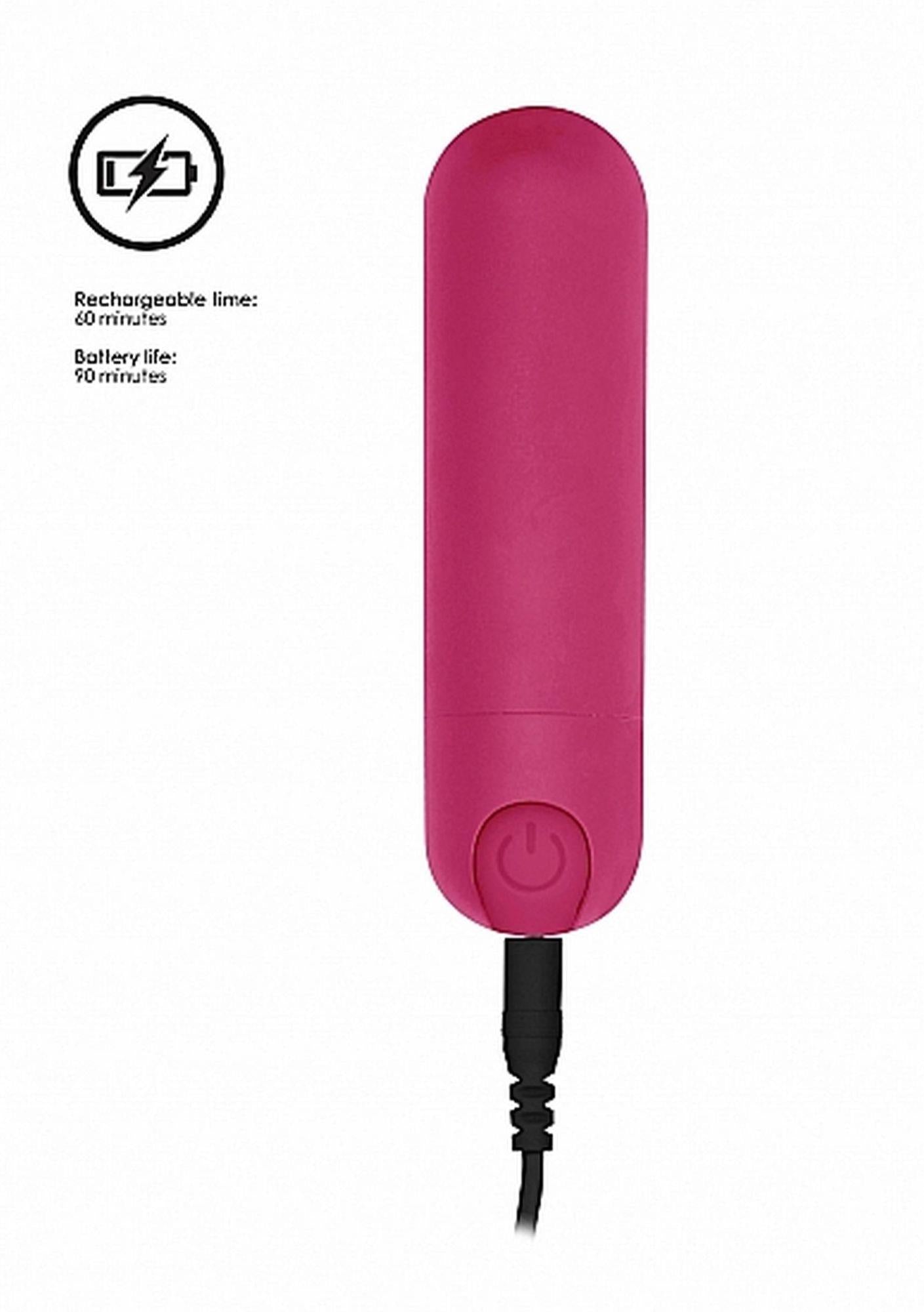Vibrator Mini Bullet Be Good Tonight Pink, USB, 10 Moduri