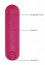 Vibrator Mini Bullet Be Good Tonight Pink, USB, 10 Moduri