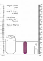 Vibrator Mini Bullet Be Good Tonight, 10 Viteze, Mov, USB, 8 cm