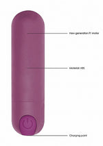 Vibrator Mini Bullet Be Good Tonight, 10 Viteze, Mov, USB, 8 cm
