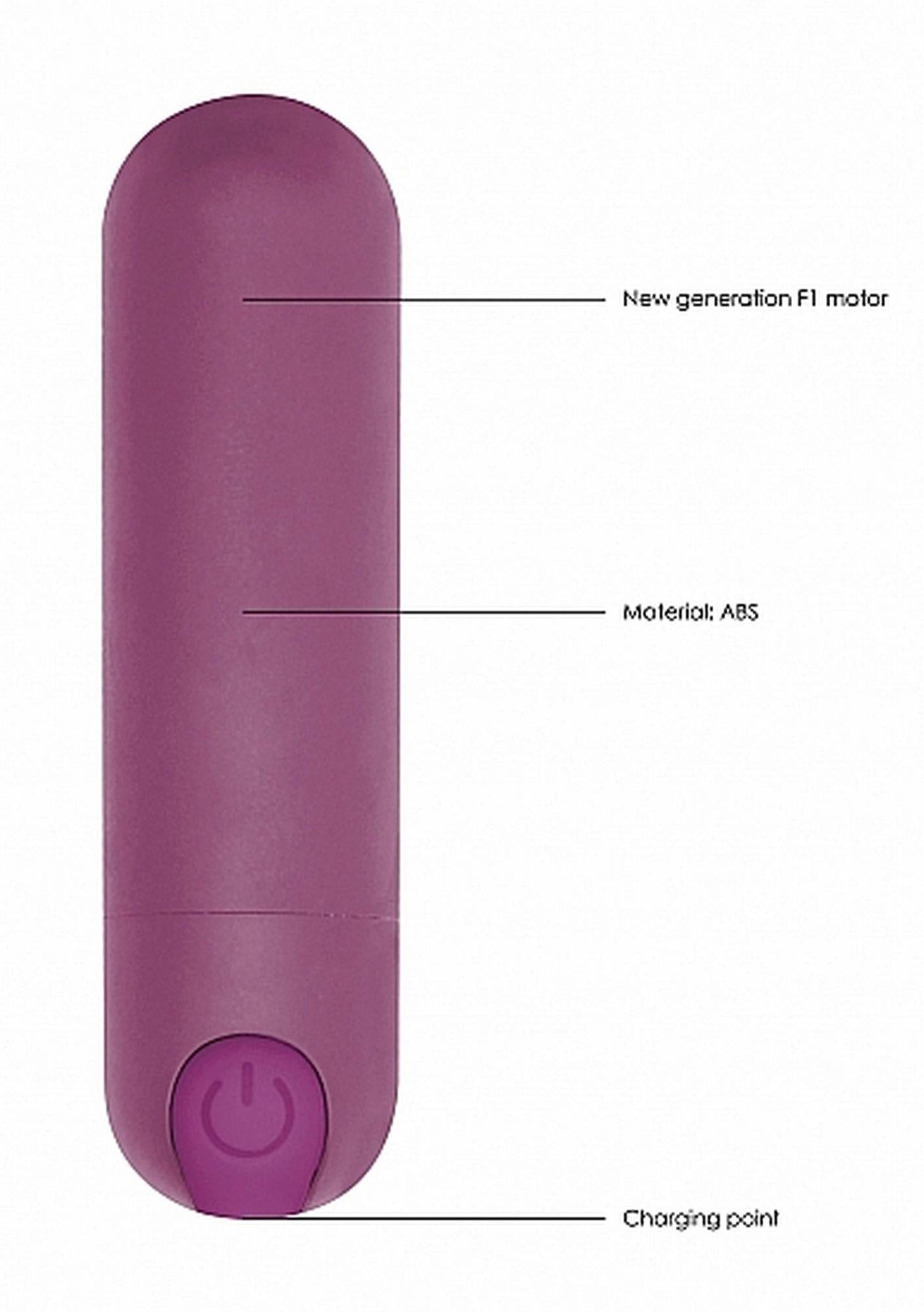 Vibrator Mini Bullet Be Good Tonight, 10 Viteze, Mov, USB, 8 cm