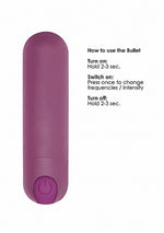 Vibrator Mini Bullet Be Good Tonight, 10 Viteze, Mov, USB, 8 cm