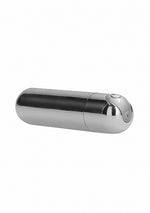Mini vibrator Bullet cu 10 viteze, USB, argintiu, Be Good Tonight