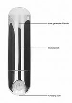 Mini vibrator Bullet cu 10 viteze, USB, argintiu, Be Good Tonight