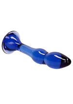 Dildo Gallant Chrystalino din sticlă albastră 18 cm