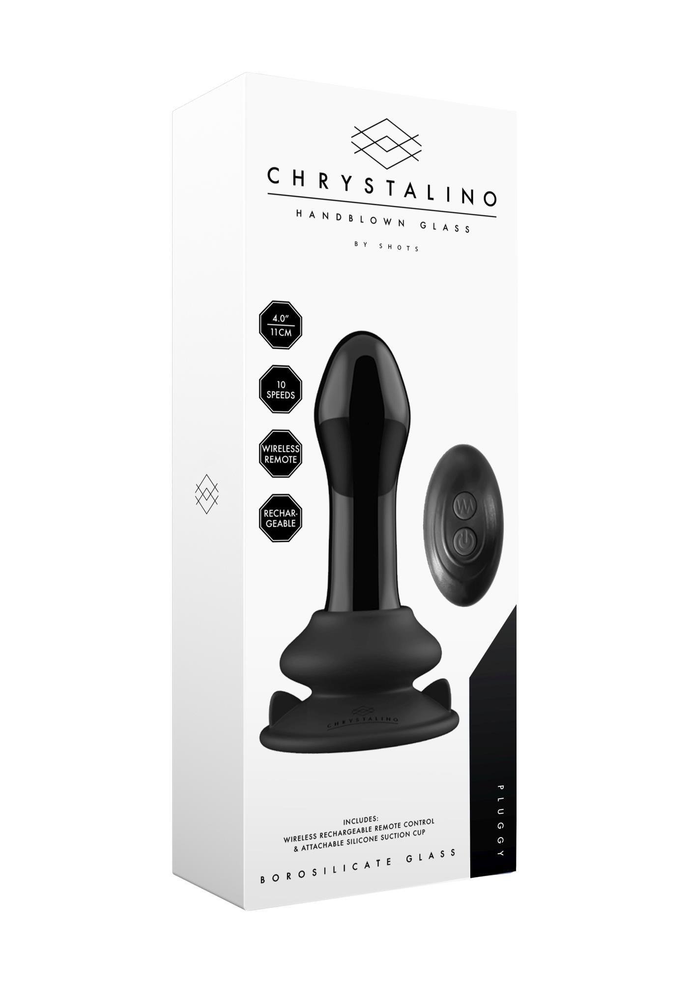 Pluggy cu ventuză și telecomandă – 10 viteze – Negru