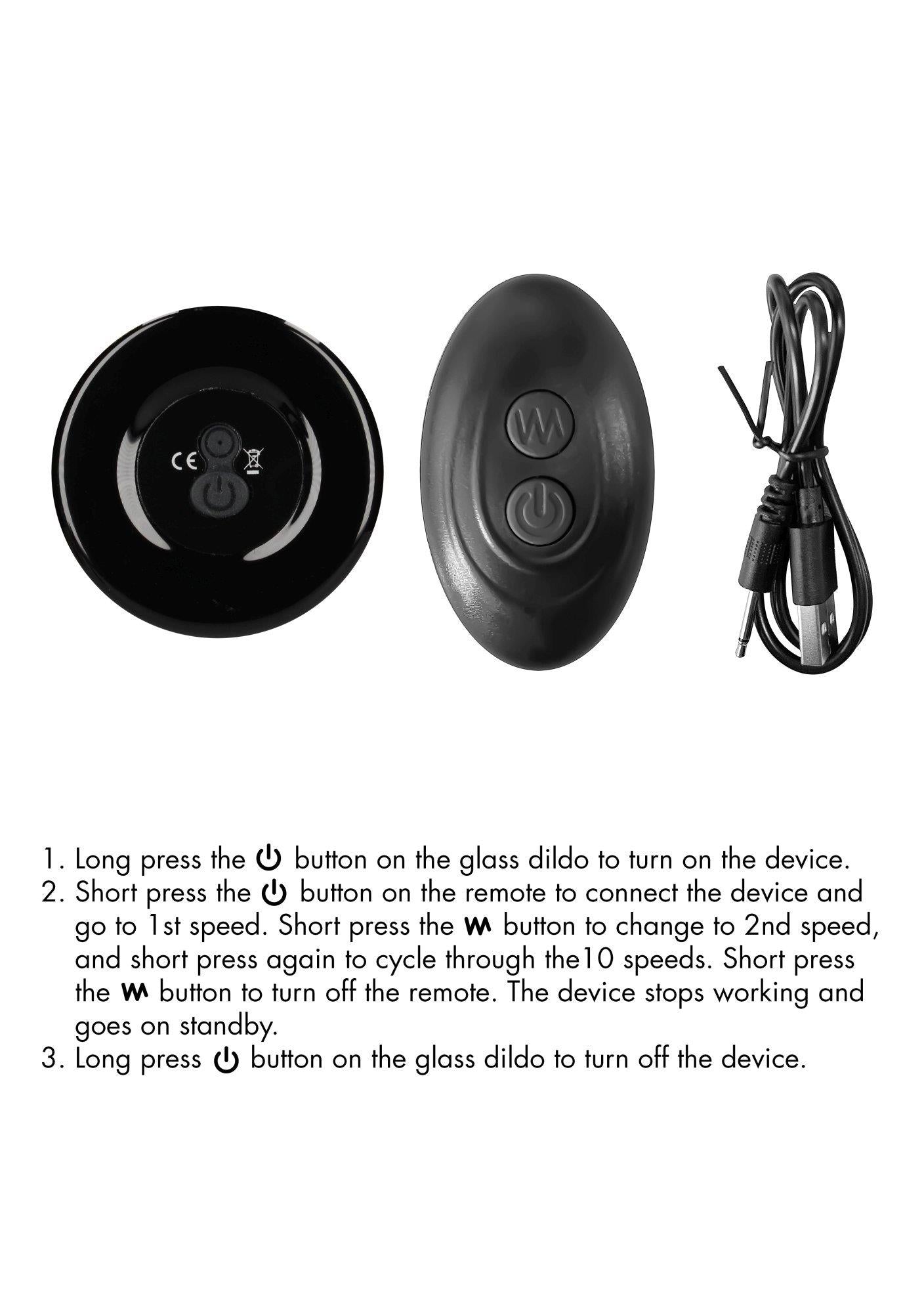 Missy cu ventuză și telecomandă - 10 viteze - negru