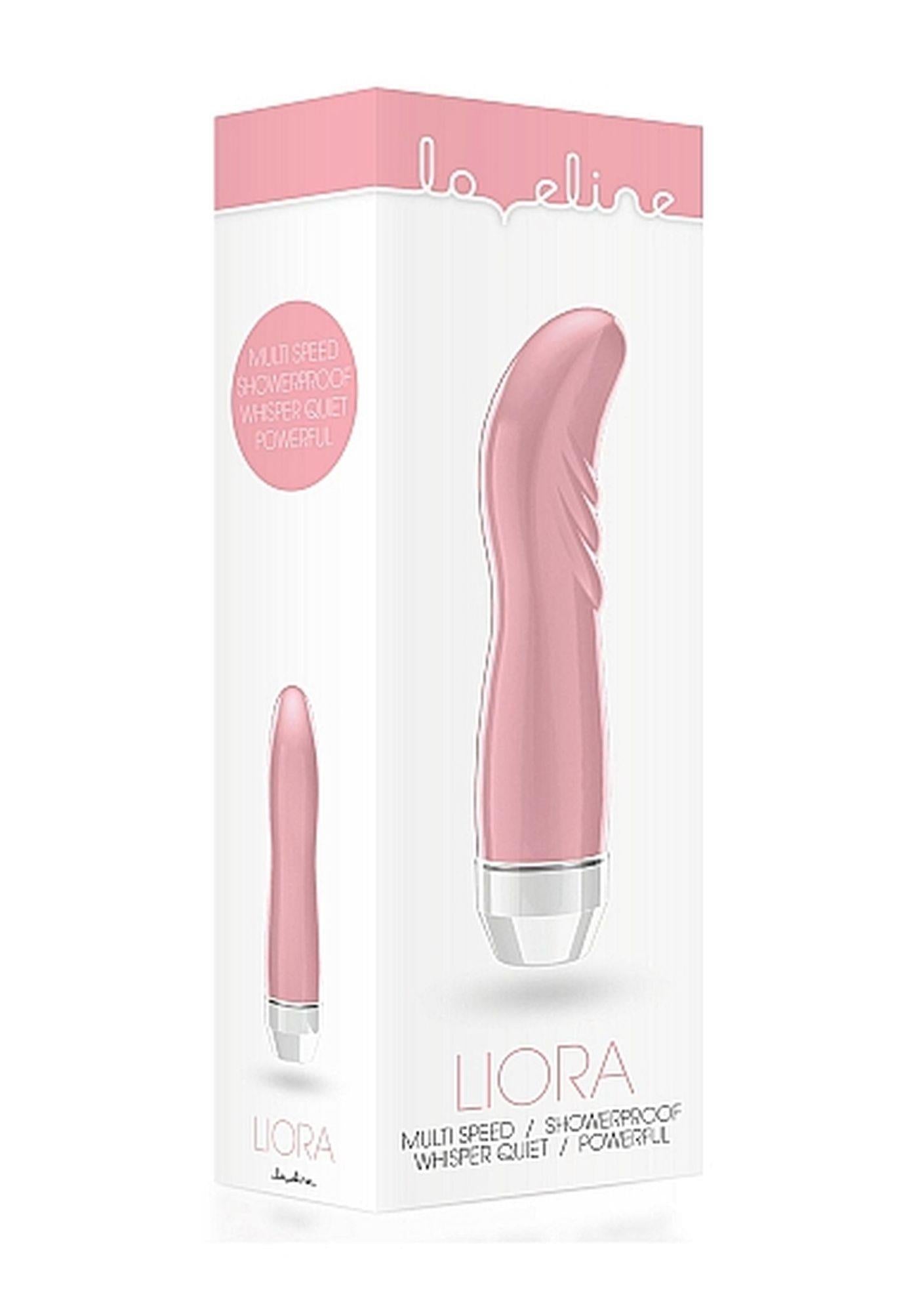 Vibrator Liora Loveline roz pentru punctul G cu baterii AAA