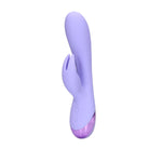 Vibrator Loveline din silicon cu model iepuraș, violet