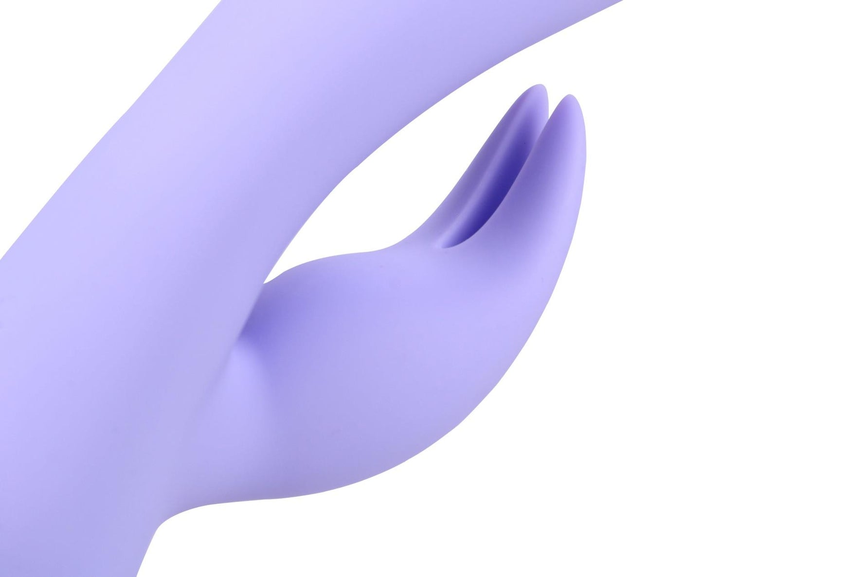 Vibrator Loveline din silicon cu model iepuraș, violet
