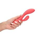 Vibrator iepuraș din silicon Loveline, roz