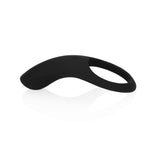 Inel vibrant pentru penis Loveline din silicon, cu vârf, negru
