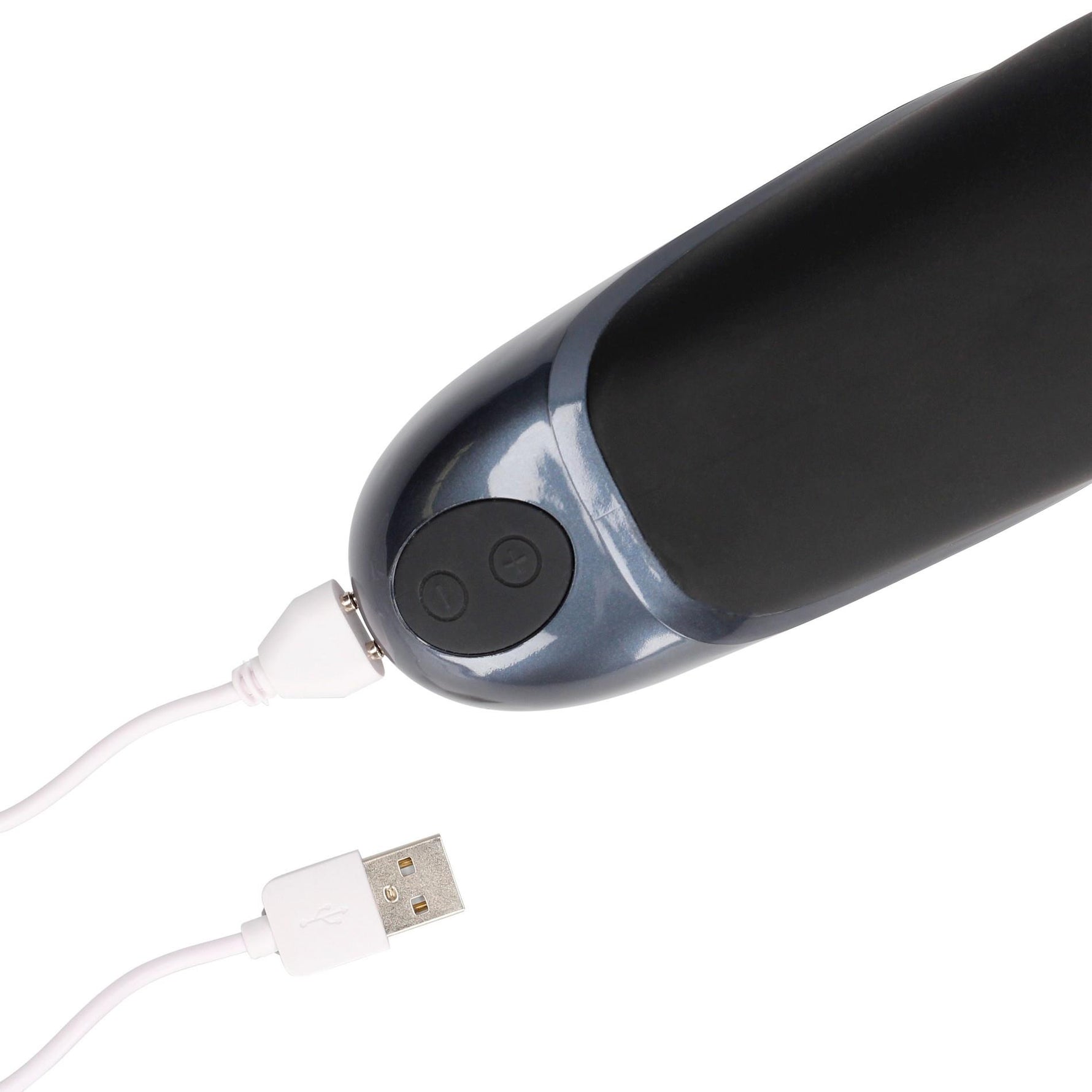 Masturbator vibrant Loveline din silicon negru 7,5 cm