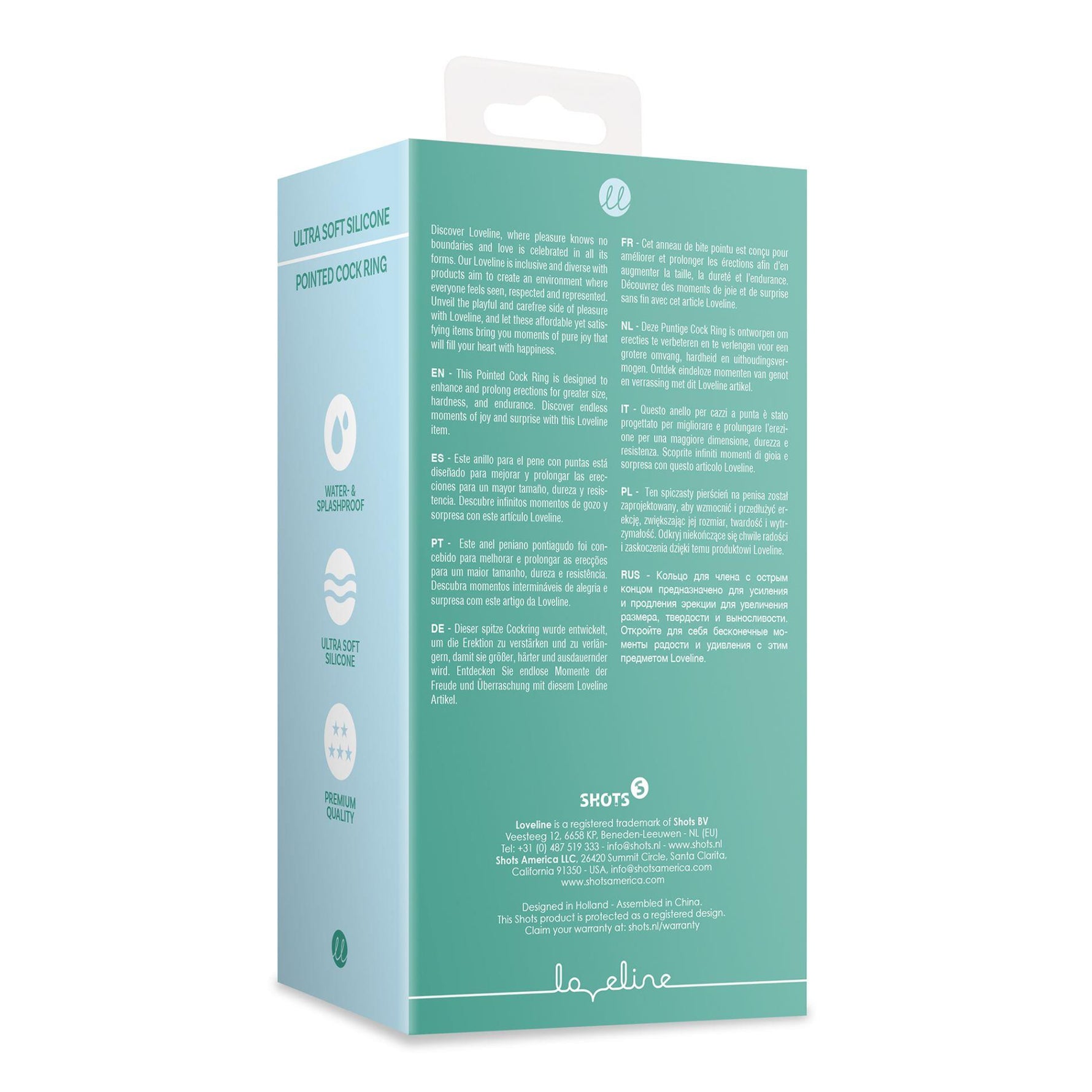 Inel vibrant pentru penis Loveline din silicon, 10 funcții