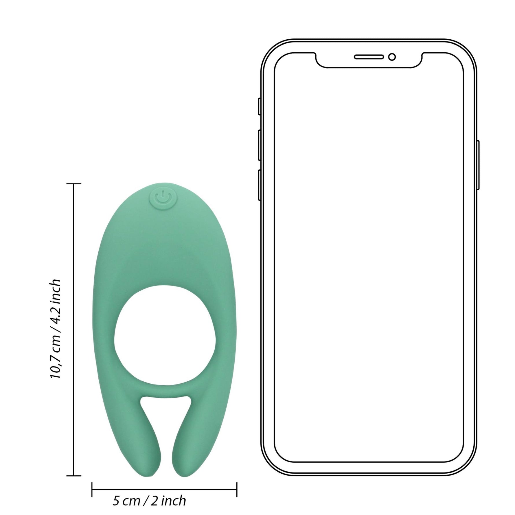 Inel vibrant pentru penis Loveline din silicon, 10 funcții