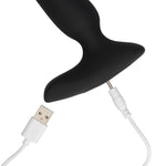 Dop anal vibrant Loveline Smooth din silicon cu telecomandă, 10 funcții