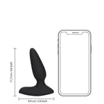 Dop anal vibrant Loveline Smooth din silicon cu telecomandă, 10 funcții