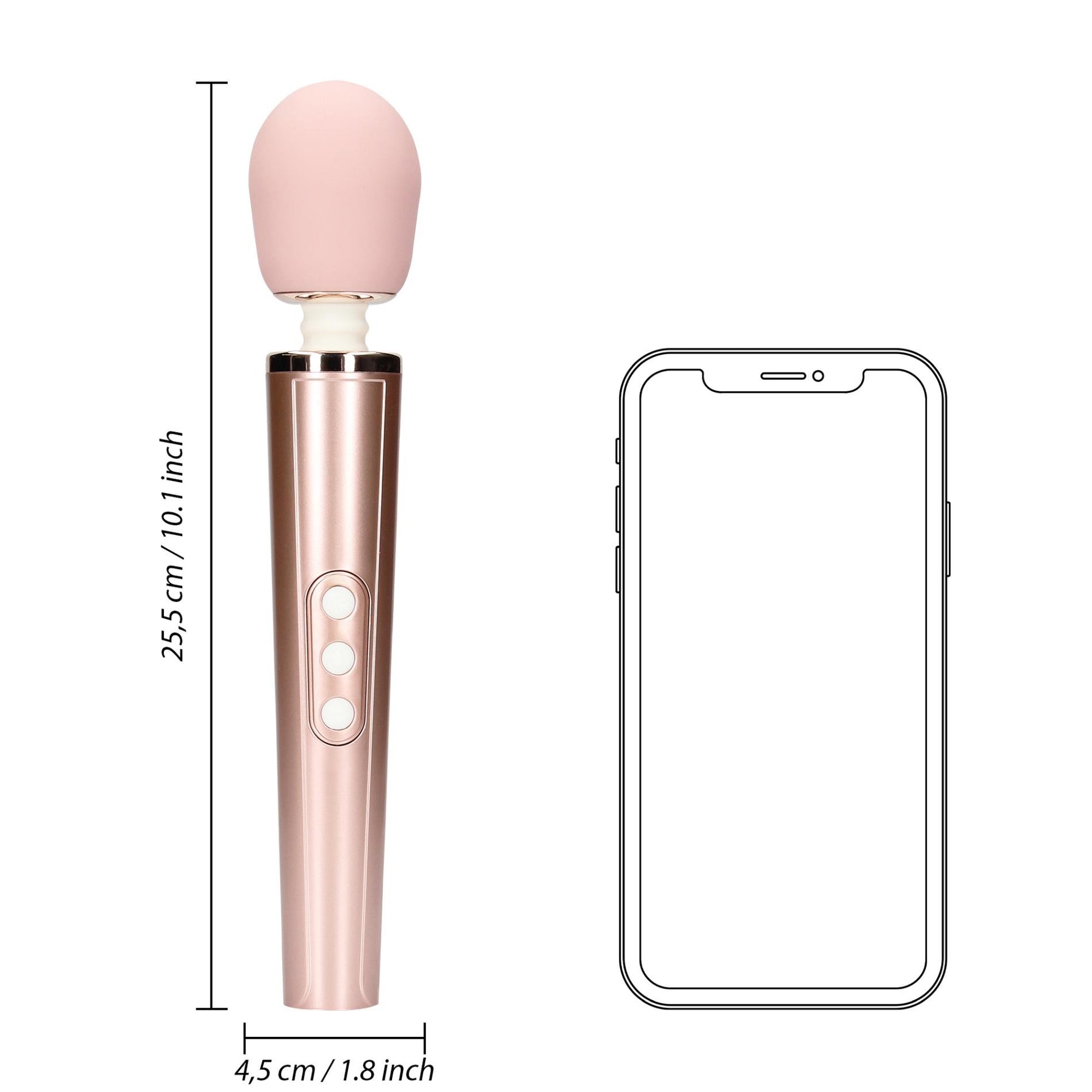 Vibrator Loveline din silicon cu baghetă și 6 funcții