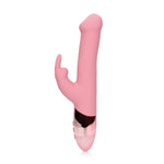 Vibrator Loveline Rabbit cu mărgele rotative, 10 funcții