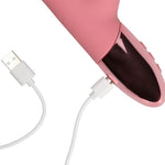 Vibrator Loveline Rabbit cu mărgele rotative, 10 funcții
