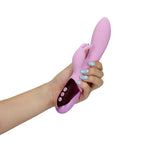 Vibrator Loveline din silicon tip iepuraș, cu 10 funcții