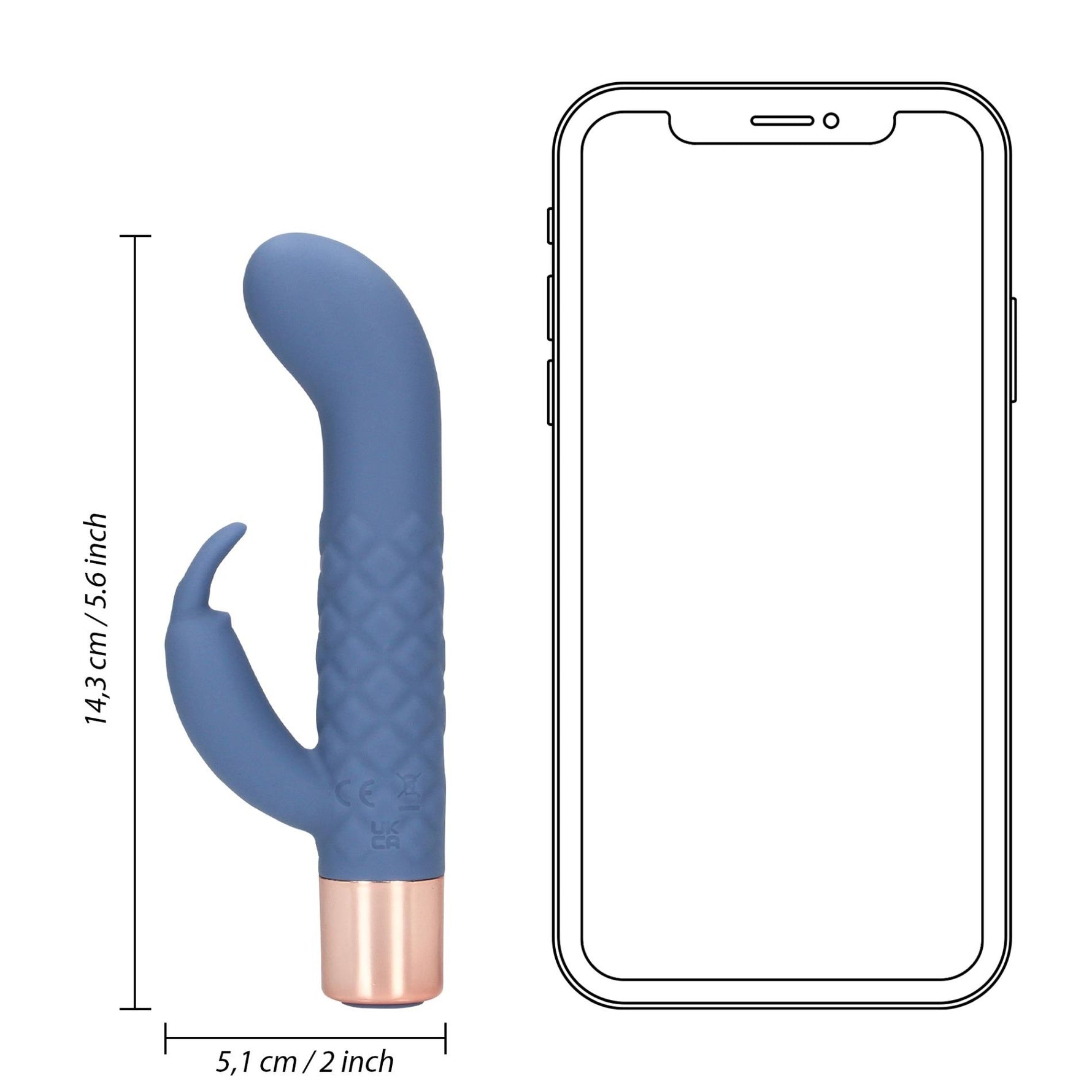Vibrator Loveline Mini Bunny cu 10 funcții