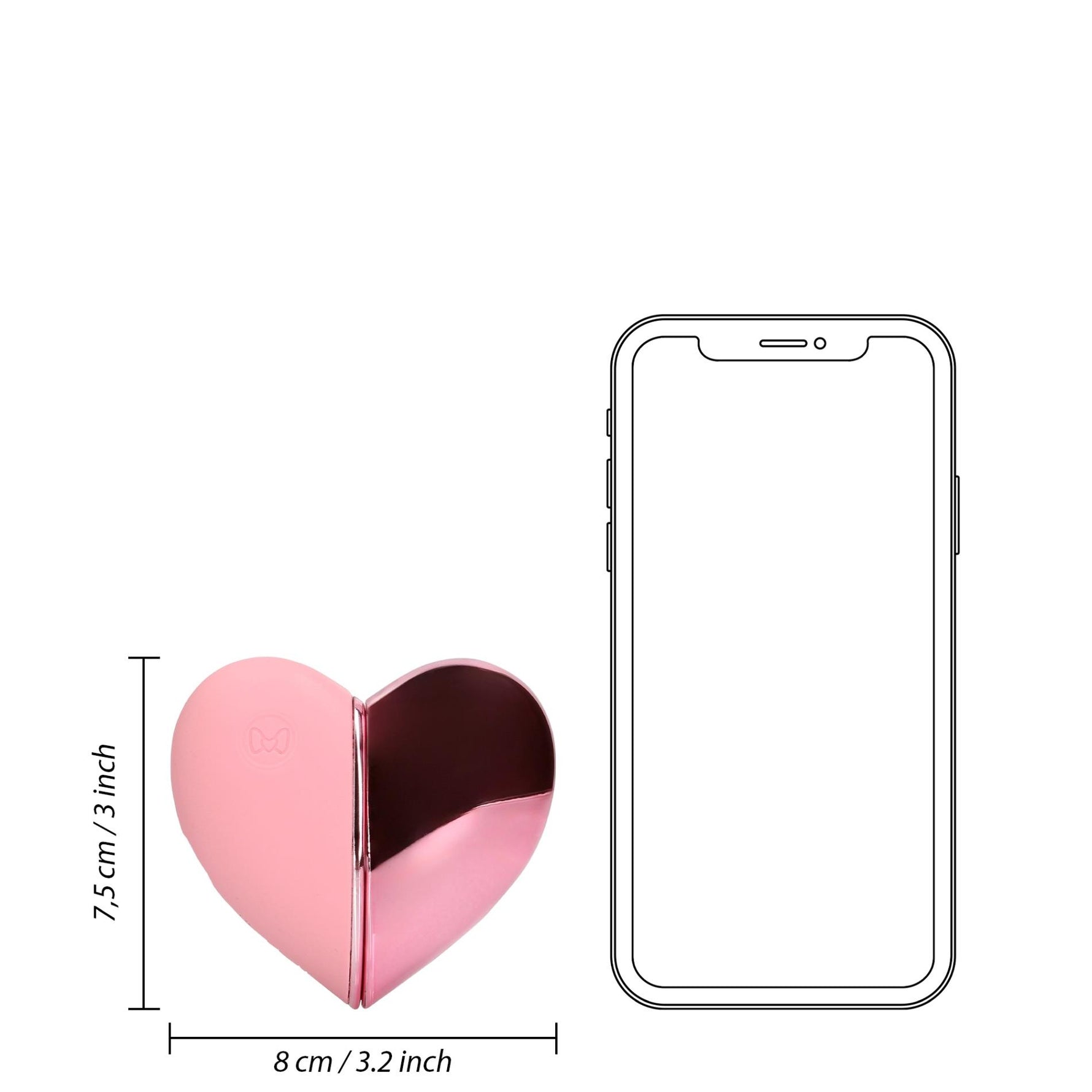 Vibrator Loveline Tapping cu inimă, 10 funcții