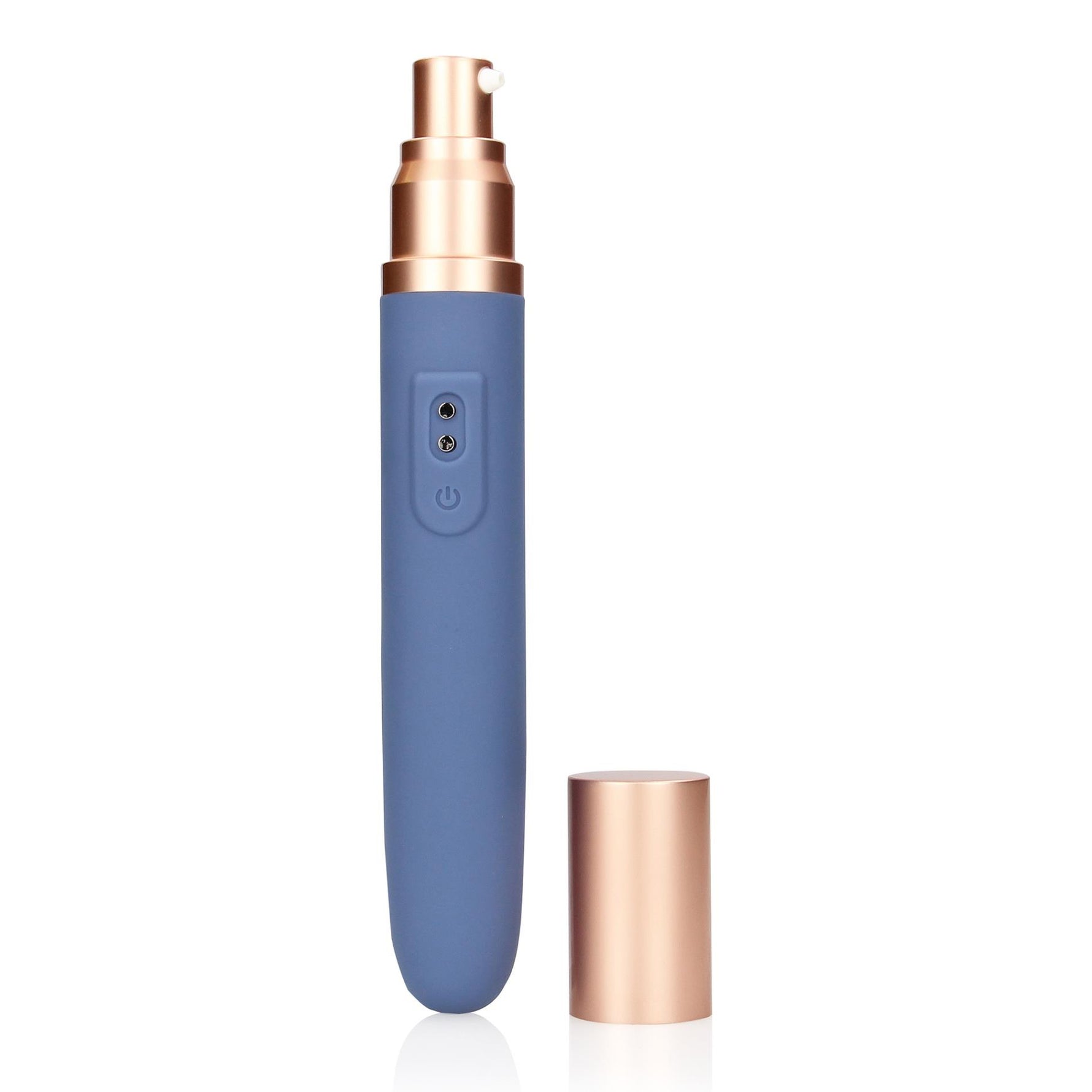 Vibrator de călătorie Loveline cu cameră de lubrifiere și pompă cu 10 funcții