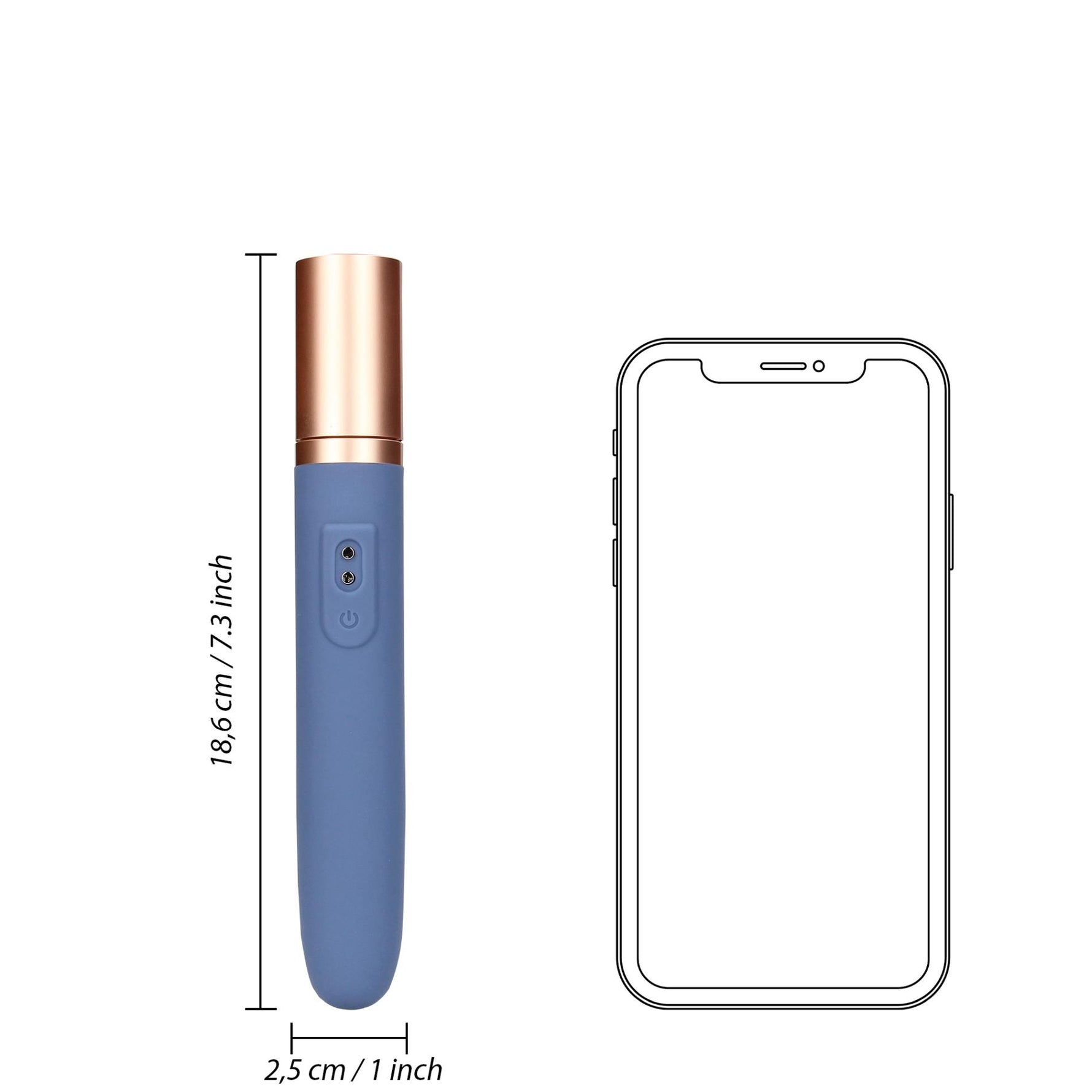 Vibrator de călătorie Loveline cu cameră de lubrifiere și pompă cu 10 funcții