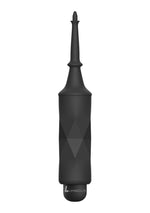 Vibrator luminos Bullet cu atașament 10 viteze, negru