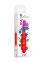 Vibrator luminos Bullet cu atașament 10 viteze, roșu