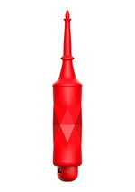 Vibrator luminos Bullet cu atașament 10 viteze, roșu