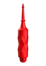 Vibrator luminos Bullet cu atașament 10 viteze, roșu