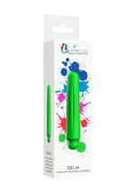 Vibrator luminos verde Bullet cu 10 viteze