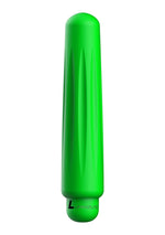 Vibrator luminos verde Bullet cu 10 viteze