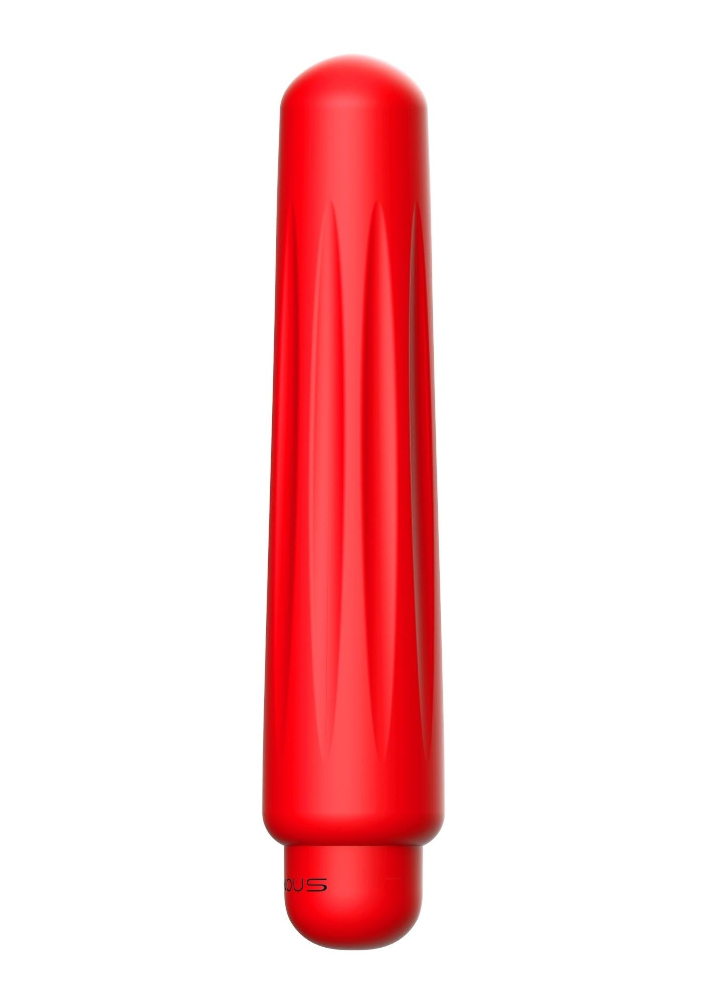 Vibrator Delia Luminous Red Bullet cu 10 viteze