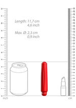 Vibrator Delia Luminous Red Bullet cu 10 viteze