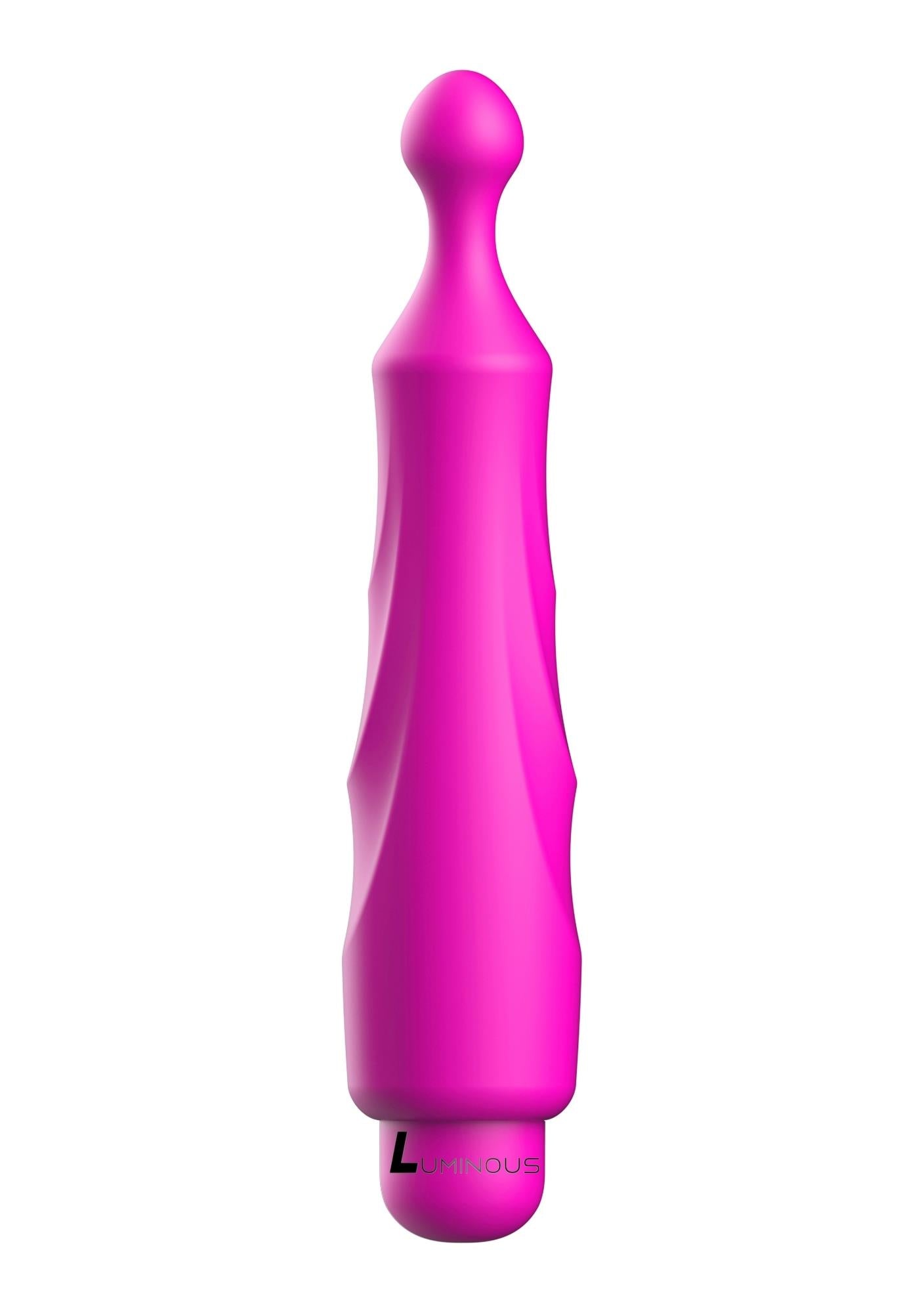 Vibrator luminos din silicon fuchsia cu 10 viteze