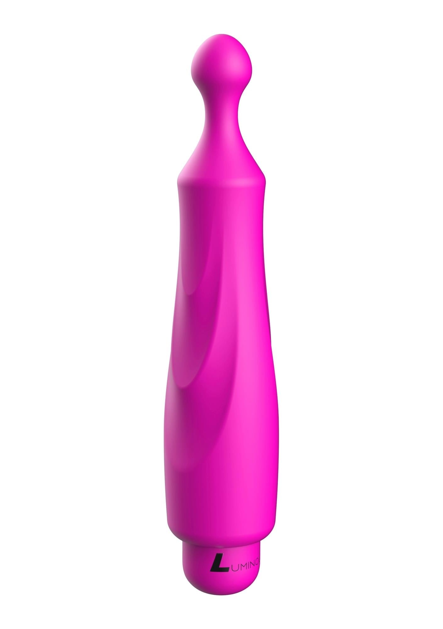 Vibrator luminos din silicon fuchsia cu 10 viteze