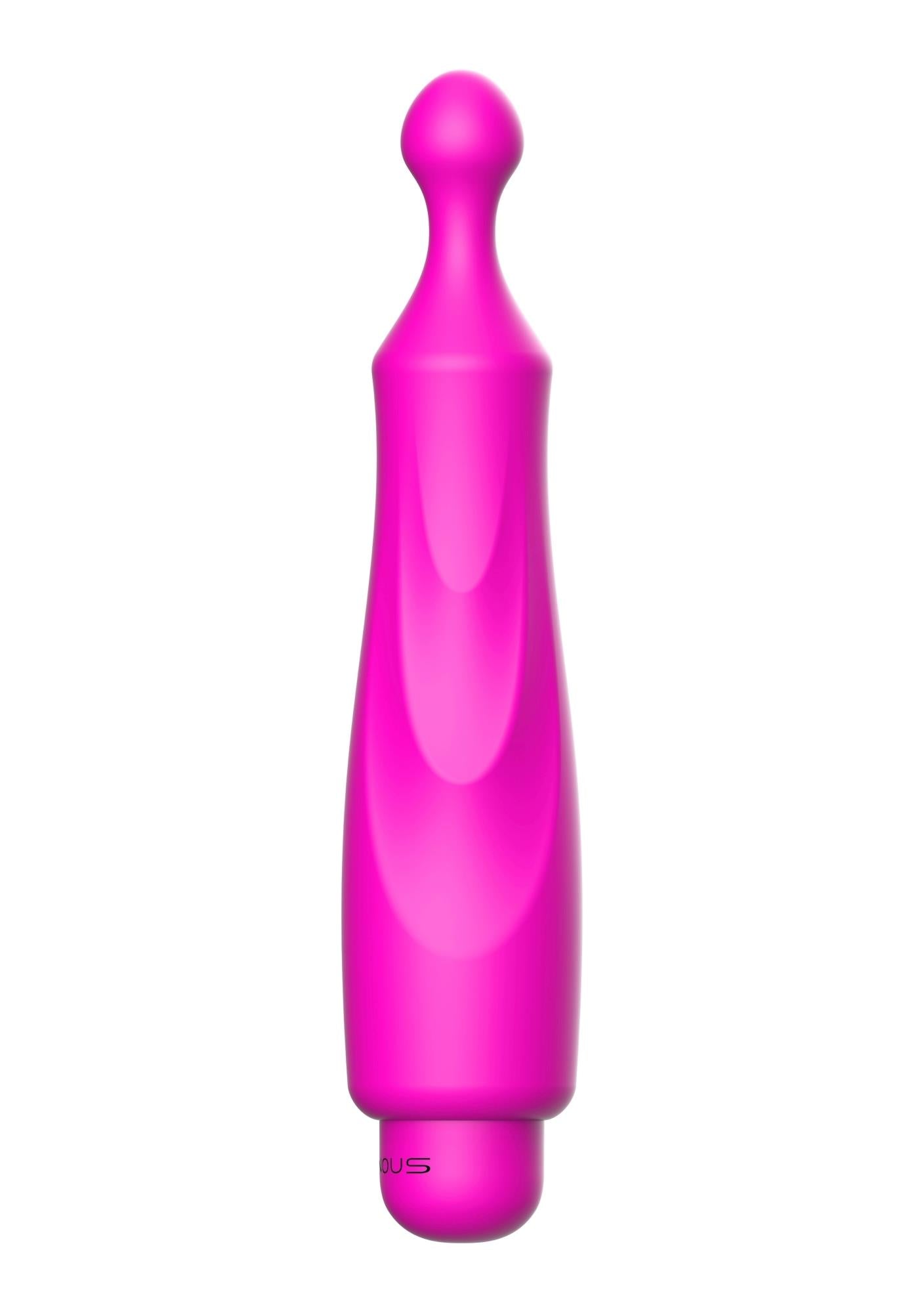 Vibrator luminos din silicon fuchsia cu 10 viteze