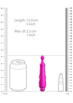 Vibrator luminos din silicon fuchsia cu 10 viteze